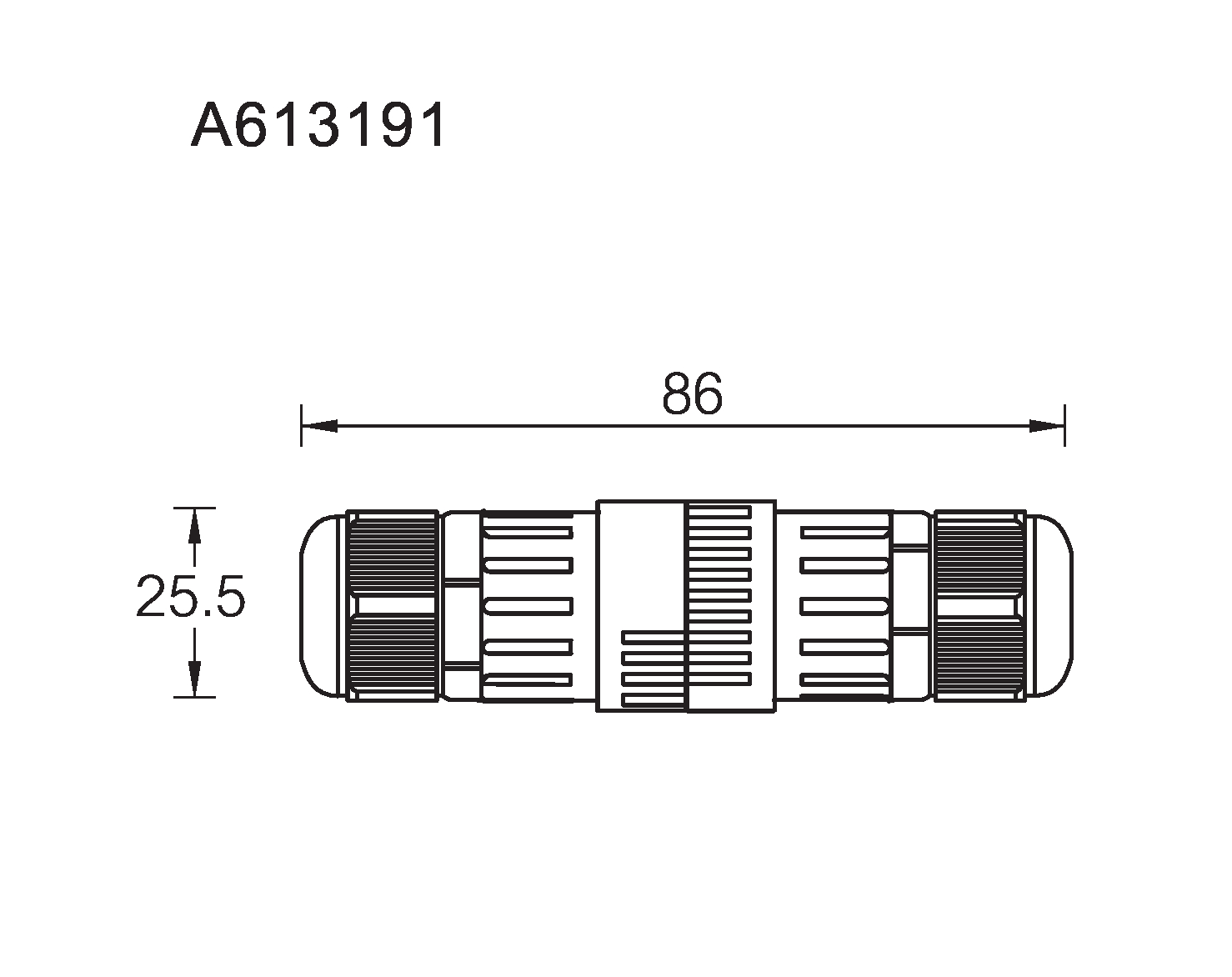Connector IP68 5 Pin Power + Signal