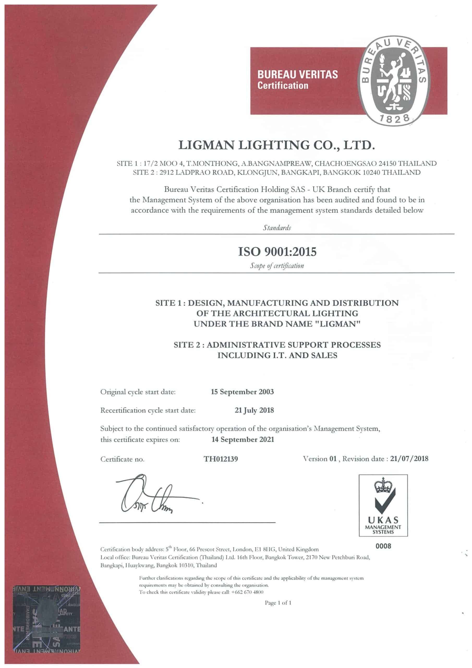 LLTH - ISO 9001